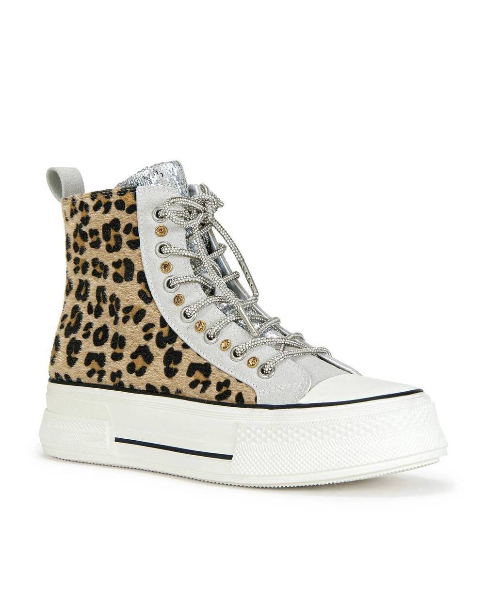 NEW AZALEA WANG women's zephora sneaker in animal